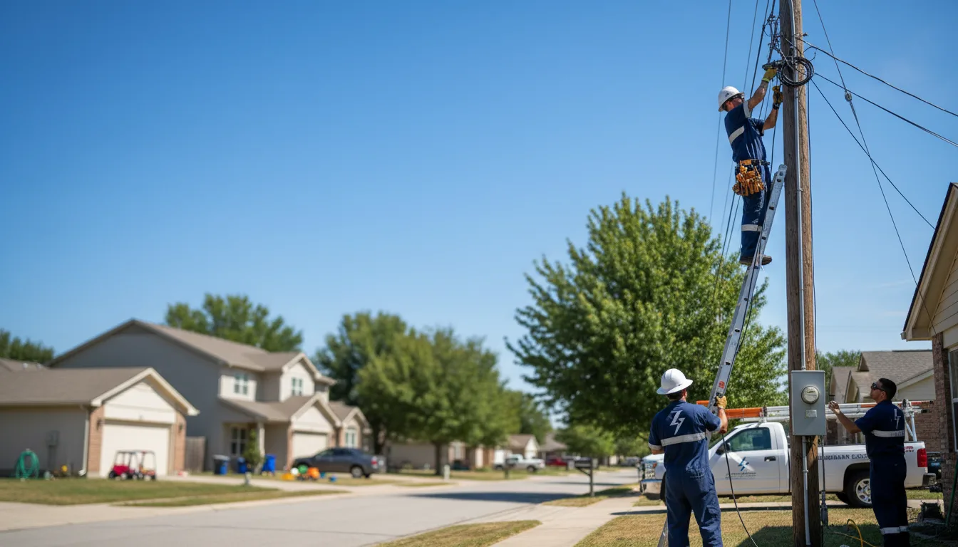 Residential electrician providing installation services in Bude, MS